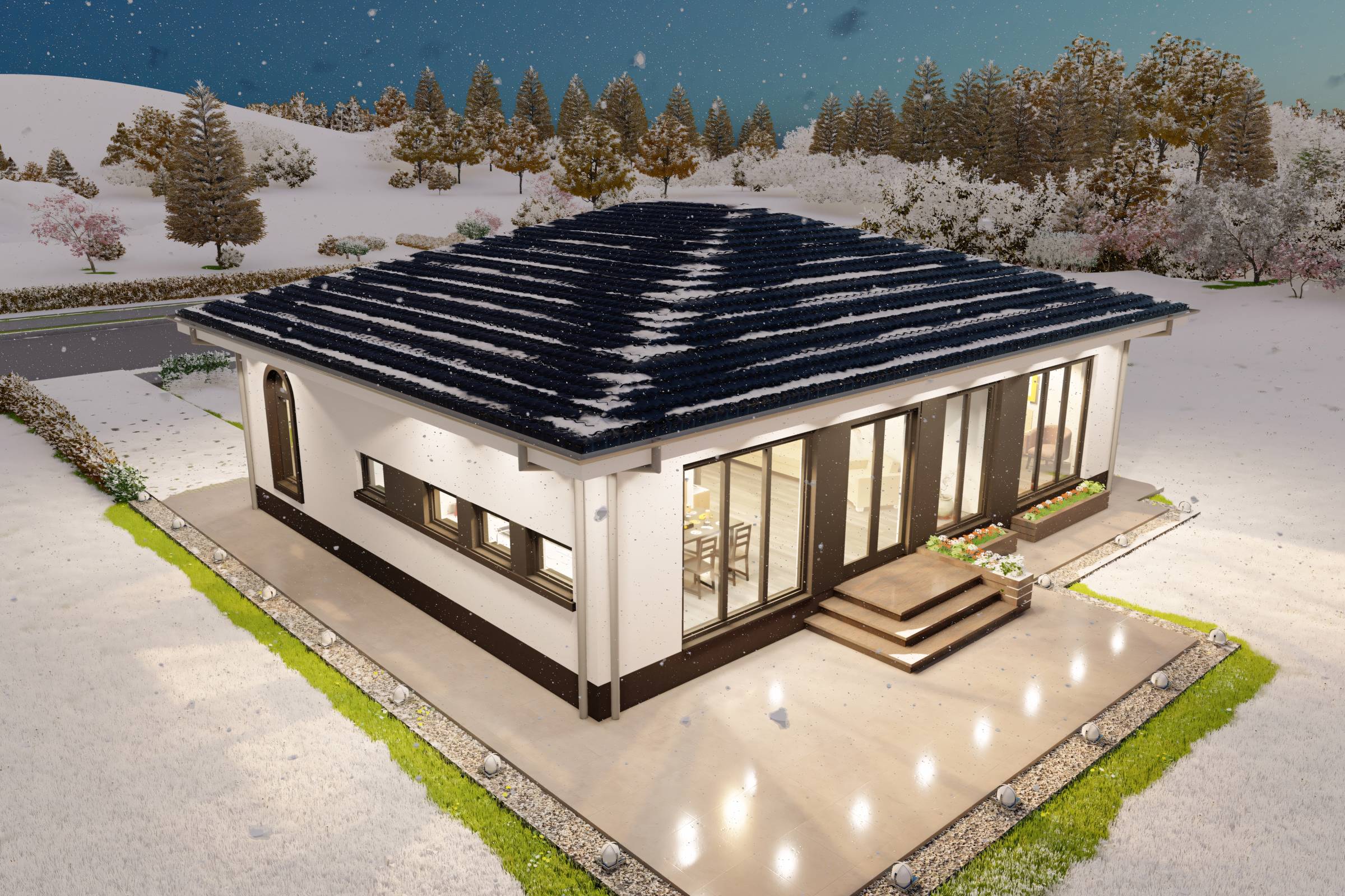 Arhitectură modernă pentru case pe structura de fier destinate unui stil de viață dinamic